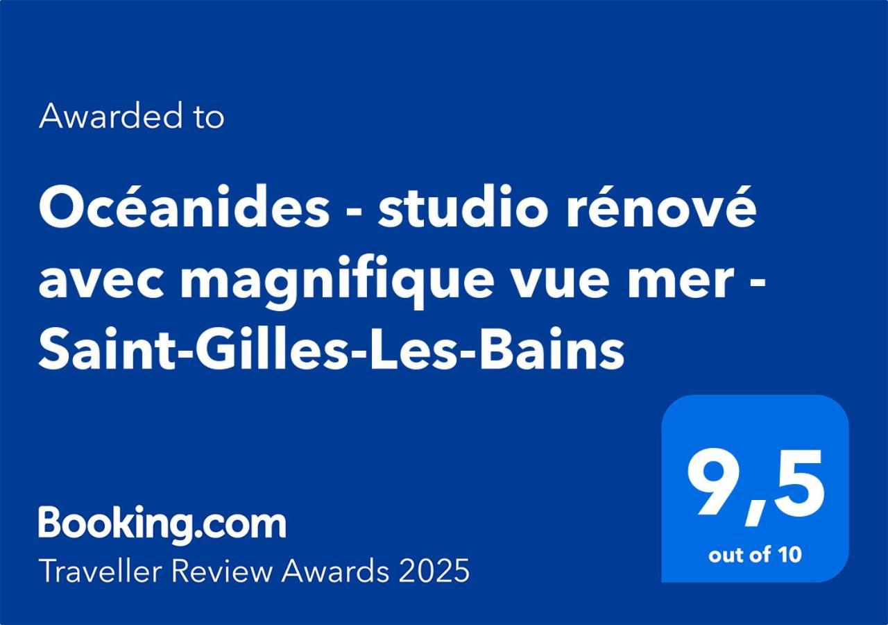 Oceanides - Studio Renove Avec Magnifique Vue Mer - Saint-Gilles-Les-Bains Exterior photo